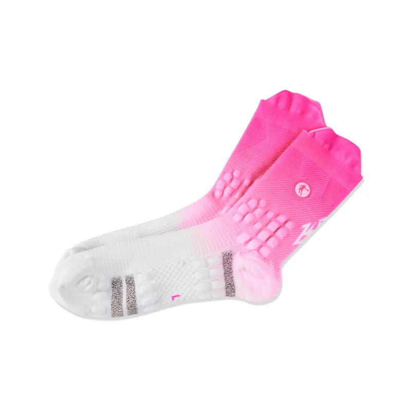 QIAODAN Flying Shadow PB4.0 Knee High Socks Men's 1 Pack Aurora Pink-1