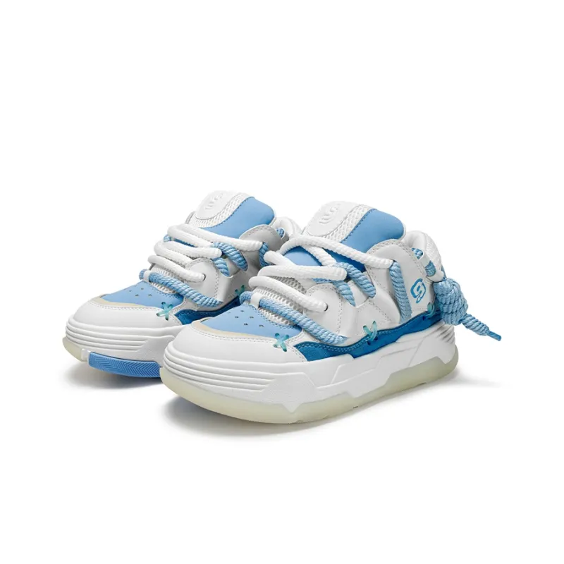 CN Skate Skateboard Shoes Unisex Low Top Blue-1