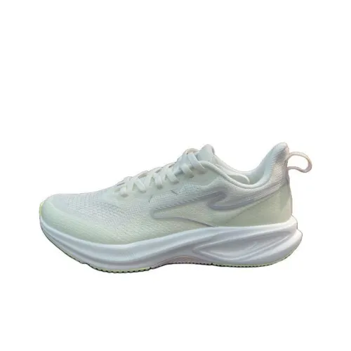 Erke Bullets Cushioning, Breathable, Lightweight Low Top Running Shoes Women's Erke White