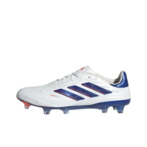 Adidas COPA PURE 2 Soccer Shoes Unisex Low-Top White/Blue Red