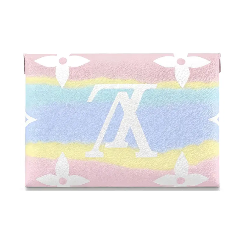 LOUIS VUITTON Pochette Kirigami Lv Escale Pastel/Bleu/Rouge-3