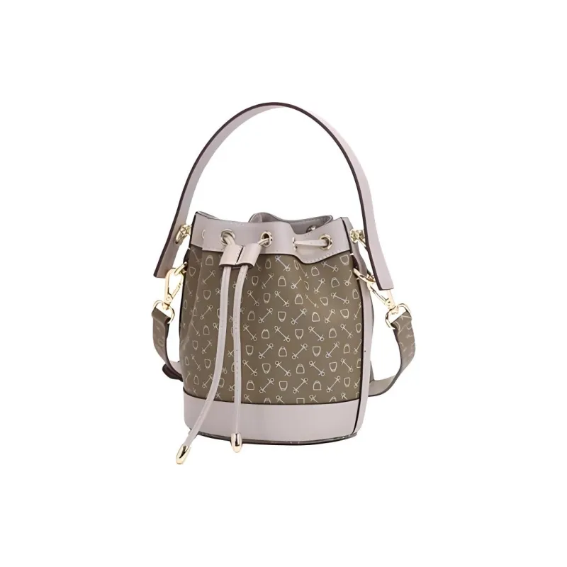 Why Artificial Leather Crossbody One Shoulder Handbag Small Size Women's Coffee/Apricot & Pink/Milk Tea-1