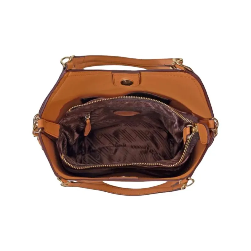 Why Artificial Leather Portable Crossbody Bag, Shoulder Bag Medium Size Women's Coffee-9