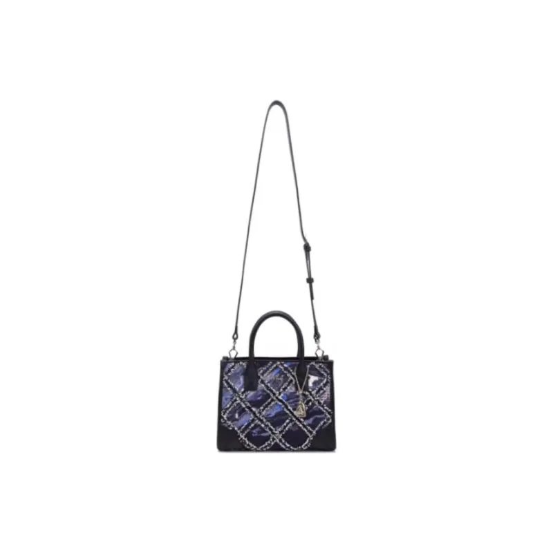 Why Fabric Tote Bag, Shopping Bag, Shoulder Bag, Crossbody Bag, Handbag Mini Women's Starry Blue-1