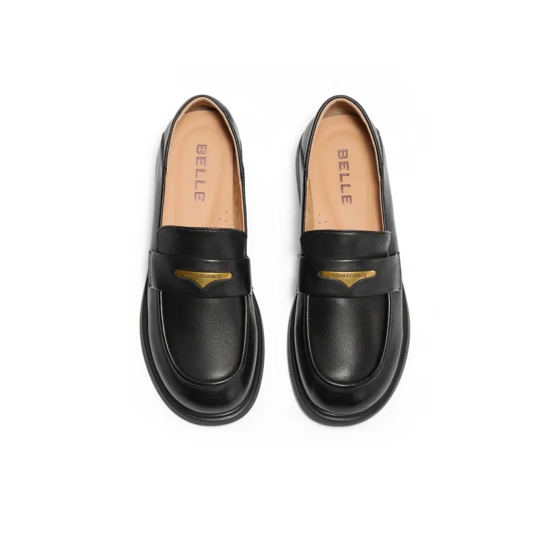 BELLE Loafers Women's Black/Beige-7