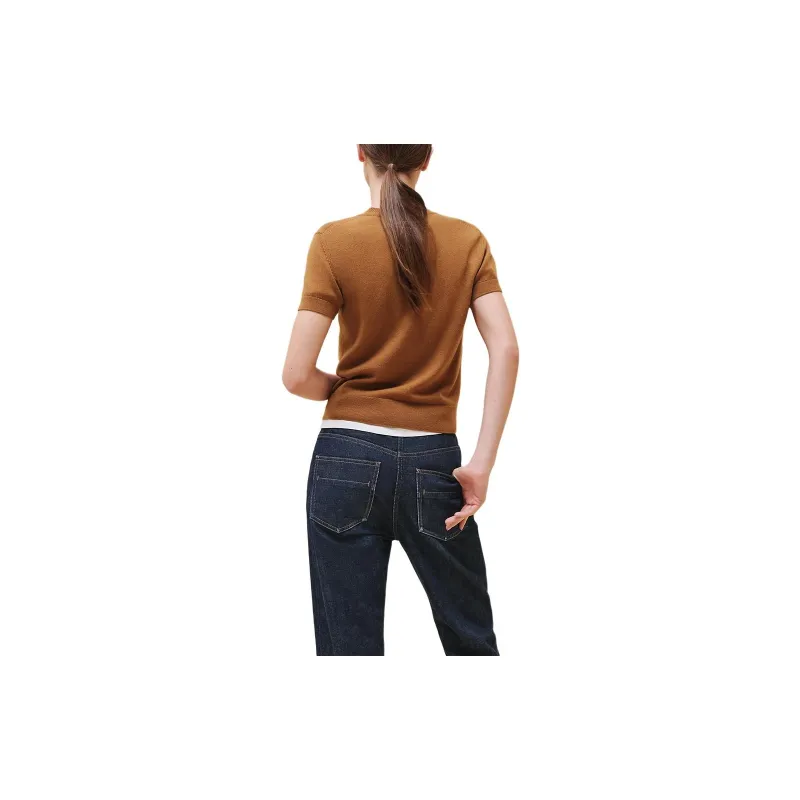 HERMES FW24 Cashmere Sweater Women's Brown-1