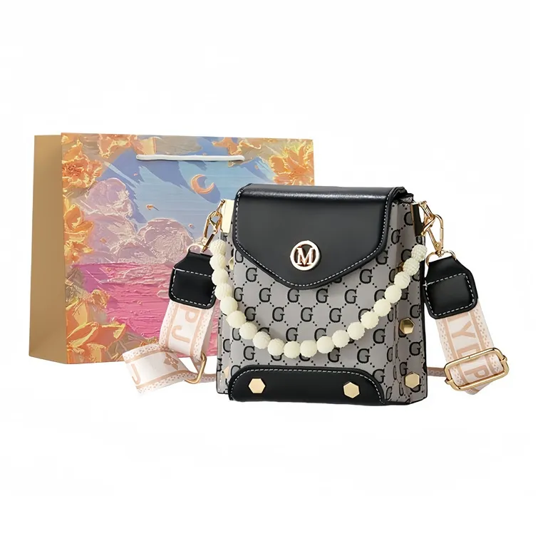 BRINCH Pu Handbag Shoulder Bag Crossbody Bag Regular Women's Pink/Green/Ecru/Khaki/Black-18