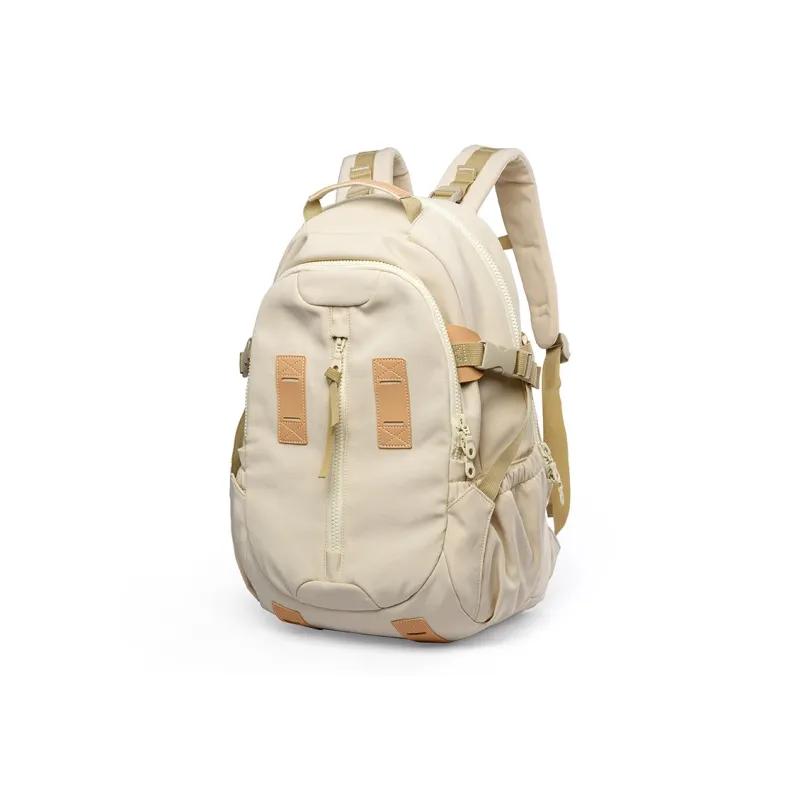 MOYYI Oxford Laptop Bag Travel Bag Backpack Unisex Ecru-1