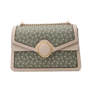 Why Artificial Leather Crossbody Bag Small Size Women's Milk White/Matcha Green