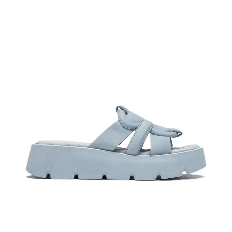 Gabor PU Polyurethane Slide Slippers Women's Blue-1