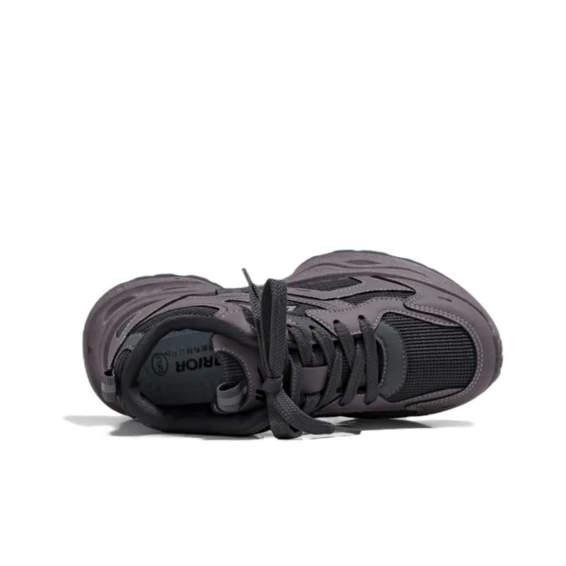 Warrior Low Top Chunky Sneakers Women's Dark Gray/Purple-2