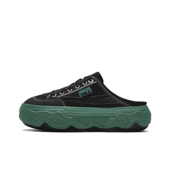 FILA ROCK Anti Slip And Wear Resistant Lightweight Low Top Canvas Shoes Women's Black