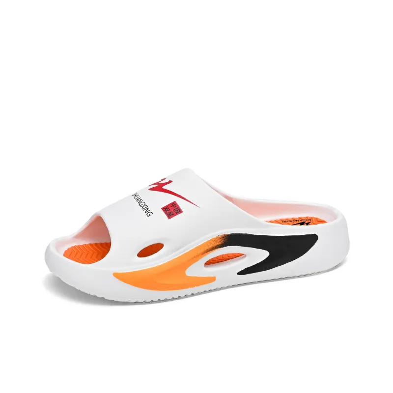 Binary Slide Slippers Men Orange-1