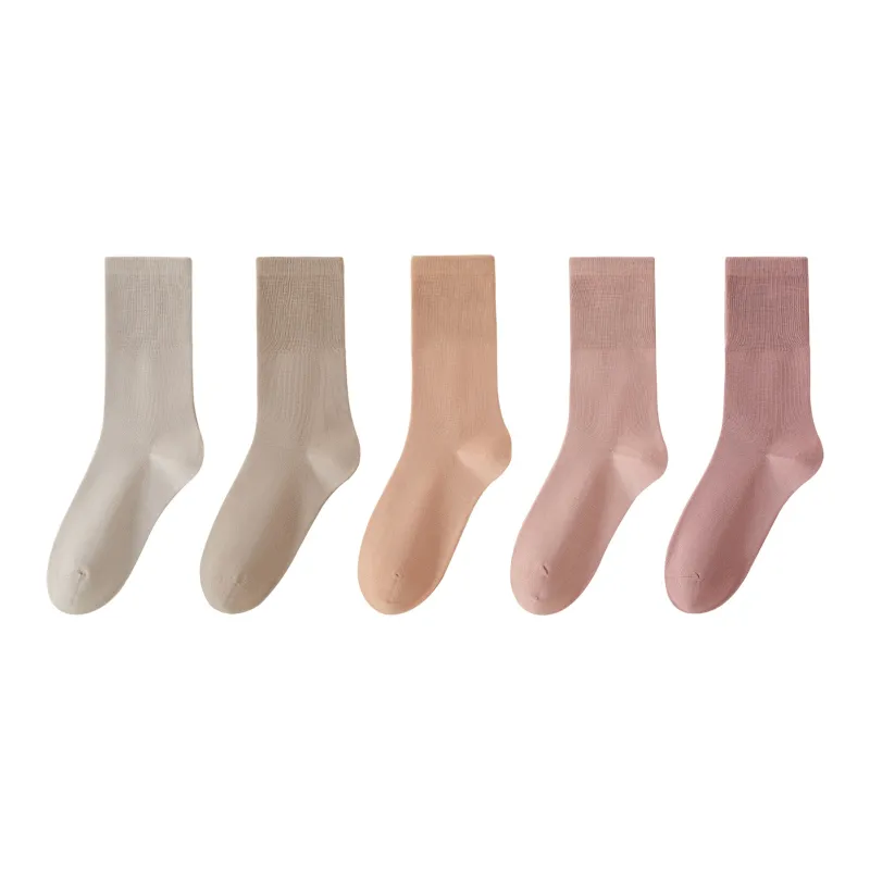 XXLLG Mid Calf Socks Women's 5 Pack-4