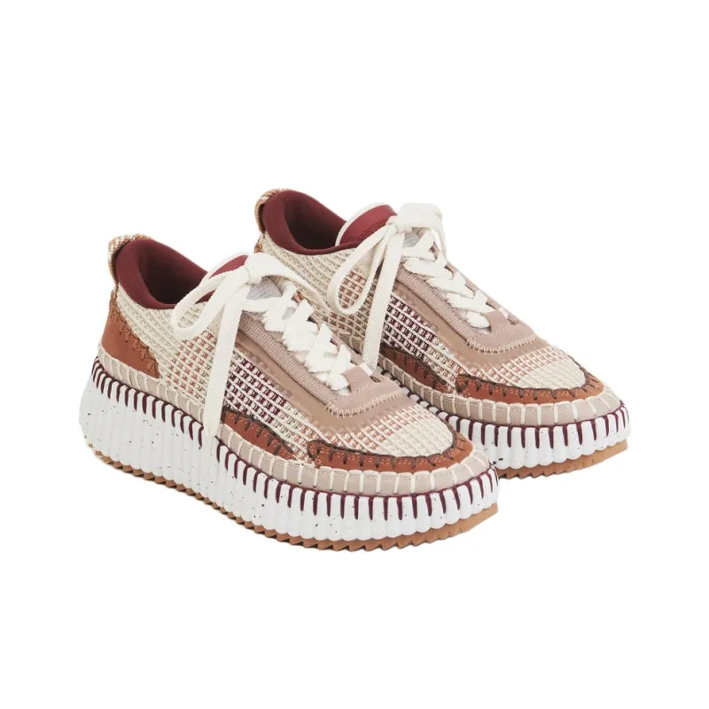 Chloé Lower-Impact Mesh Nama Sneakers Women's-2