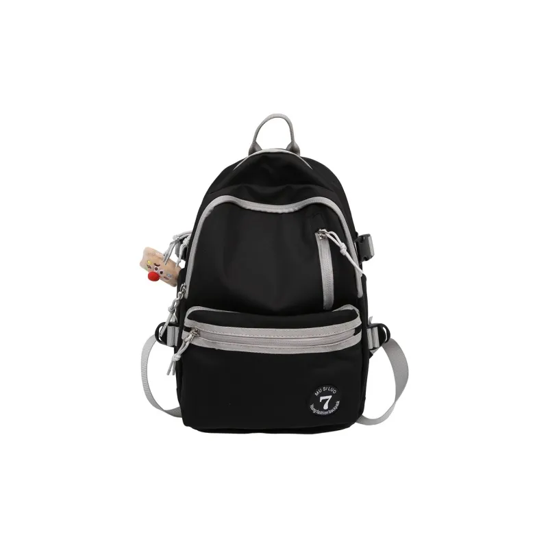 Barang Bear Nylon Backpack Regular Unisex White Black Red Pink Khaki-3
