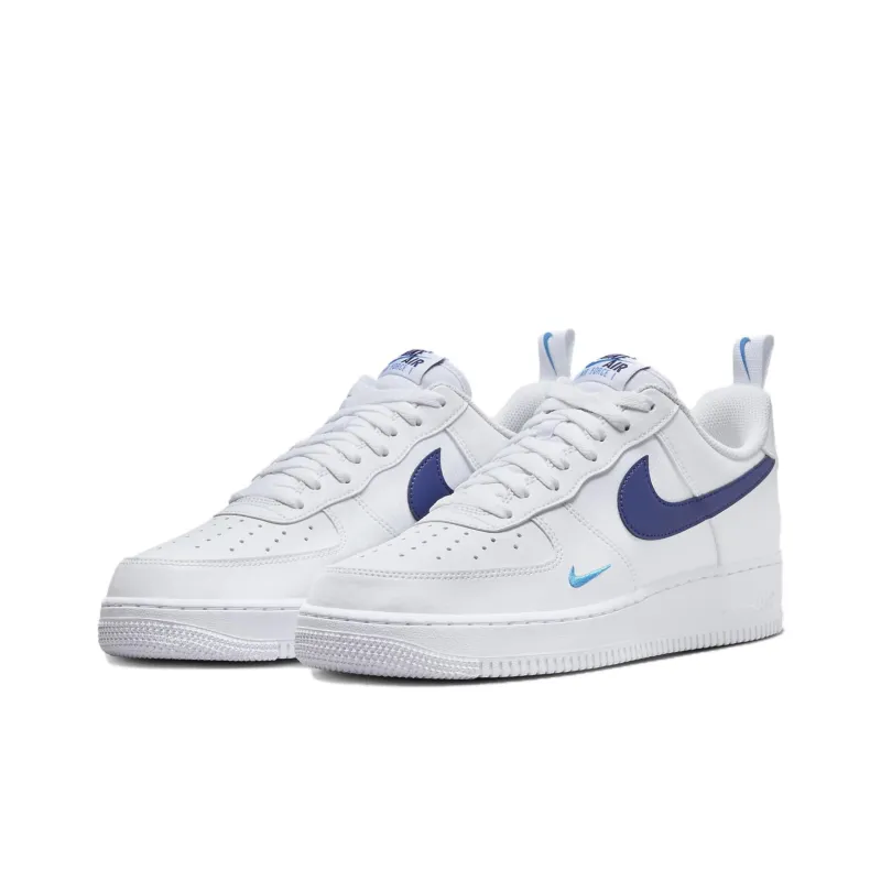 Nike Air Force 1 Low White Light Photo Blue Deep Royal Blue-2