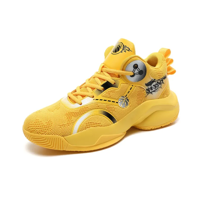 Black tailed Deer Shock Absorbers Slip Resistant, Abrasion Resistant, Breathable Mid Top Basketball Shoes Men's-6