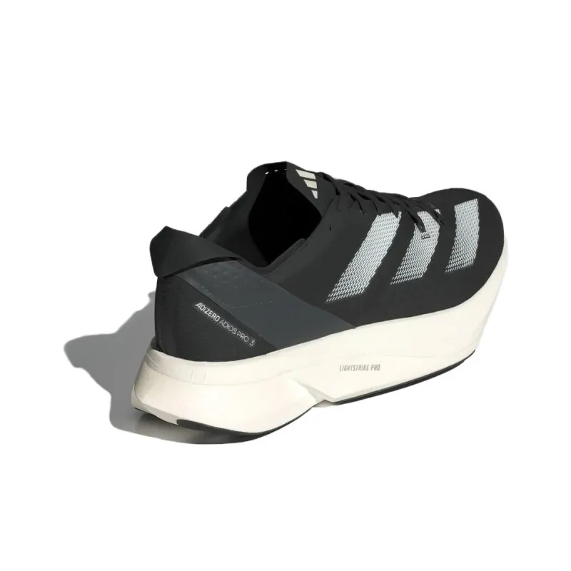 Adidas Adizero Adios Pro 3 Anti Slip Wear Resistant Low Top Running Shoes Men's Black Silver-2
