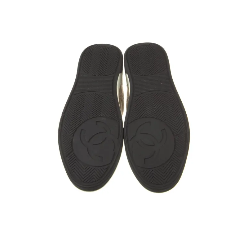 CHANEL Low Top Skateboard Shoes Women's Brown-4