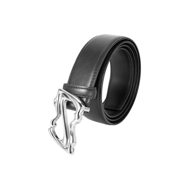 OMTO Little Cyclone Cut Out Y2K Pin Buckle Trendy Versatile Individual Casual Leather Belts Unisex 105cm-4