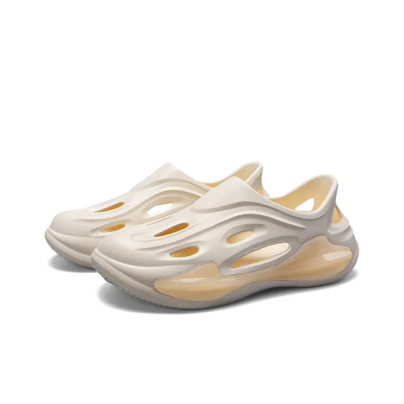 CAOT Jelly Perforated Shoes Series Clogs Unisex Ecru-3