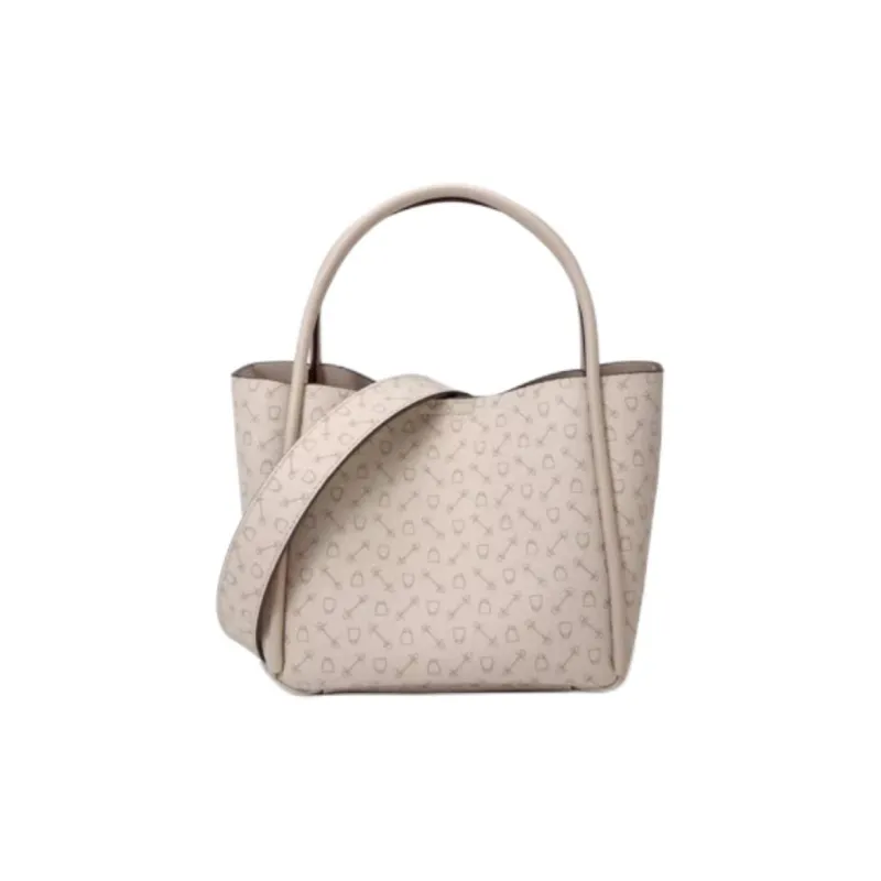 Why Artificial Leather Bucket Bag, Crossbody Handbag, Shoulder Bag Medium Size Women's Milk Tea/Apricot-8