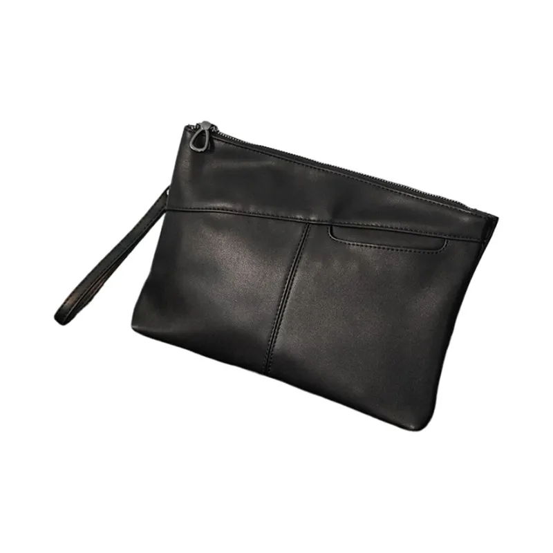 CARTELO PVC Clutch Envelope Bag, IPad Case, Handheld Bag, Shoulder Bag Regular Unisex Gray Khaki-3