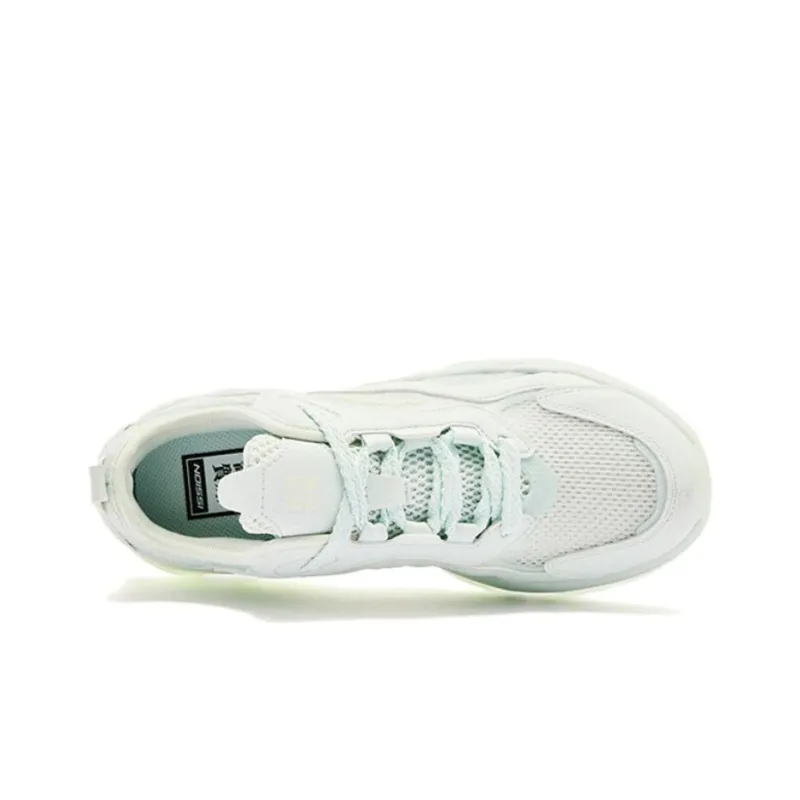 QIAODAN Spriggle Bunny III Breathable Lightweight Low Top Casual Shoes Women's Green-4