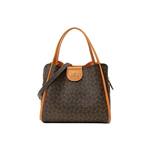 Why Artificial Leather Crossbody Handbag Medium Size Women's Coffee/Apricot