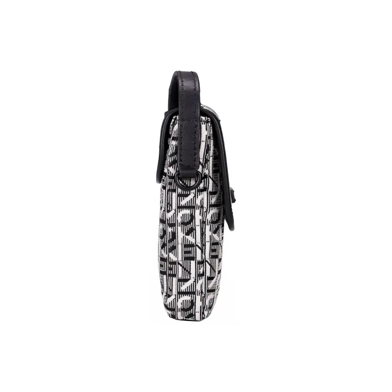 KENZO Letter Logo Fabric Crossbody Bags Cell Phone Pouch Mini Men's Black-2