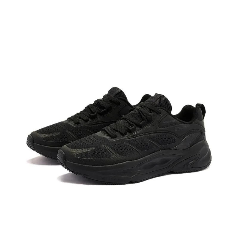 QIAODAN Wear resistant And Lightweight Low Top Casual Shoes Men's Black-2