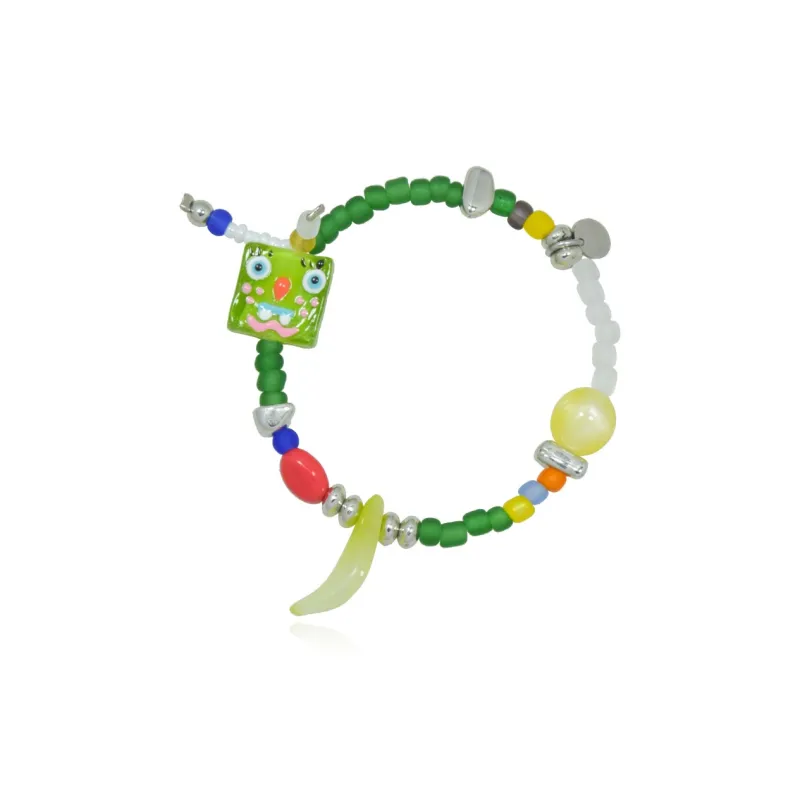 AWE Seed Beads Pearl Dopamine Dressing Stylish Cartoon Beaded Bracelet With Gift Unisex-10