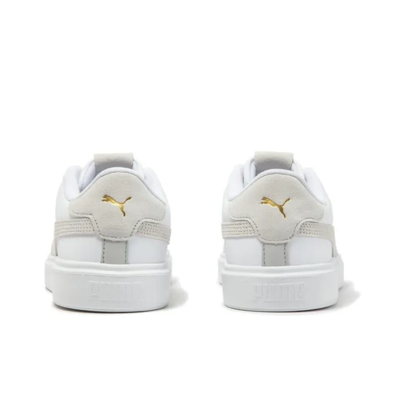PUMA Lajla Anti Slip Wear Resistant Low Top Skateboard Shoes Unisex White Gray-3