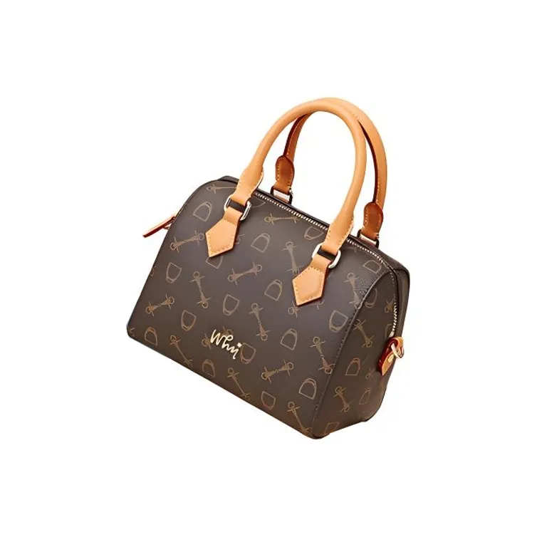 Why Artificial Leather Shoulder Bag, Crossbody Bag, Handbag Medium Size Women's Coffee/Milk Tea/Milk White/Blue-1