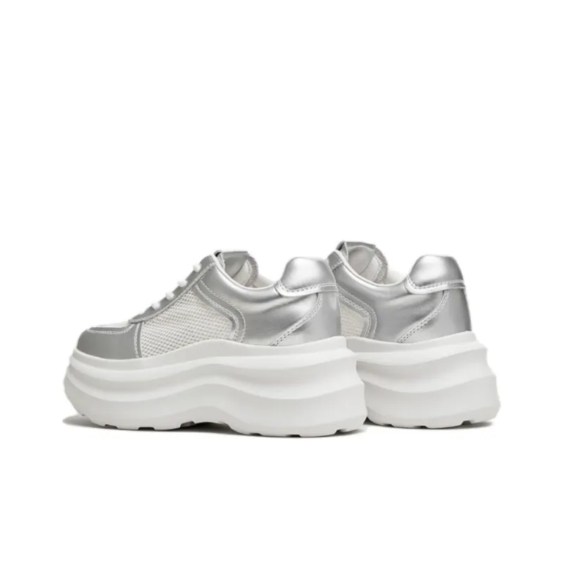 TATA Skateboard Shoes Women's Low Top Solid Color-3