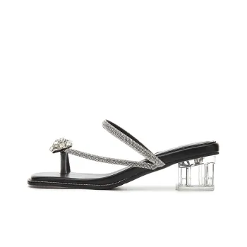 DAPHNE Slide Slippers Women's Black, Beige
