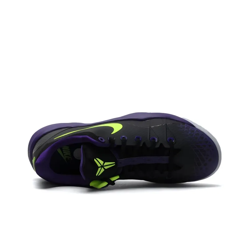 Nike Venomenon 4 Zoom Kobe Cushioning Anti Slip And Wear Resistant Low Top Basketball Shoes Men's Black Purple Yellow-3