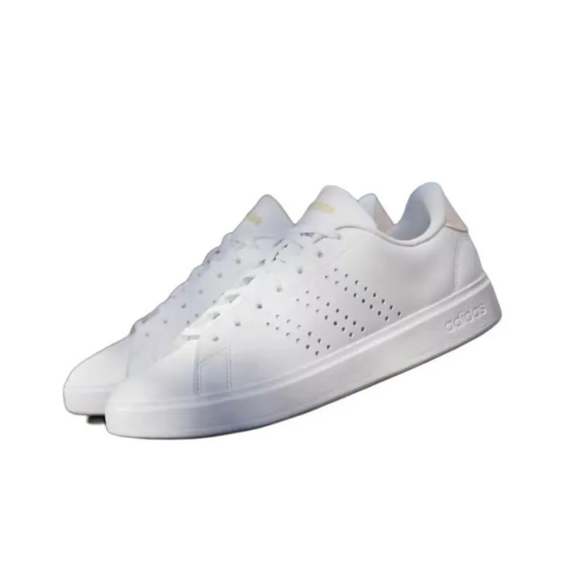 Adidas Advantage 2.0 Cloud White Putty Mauve Gold Metallic Women's-2