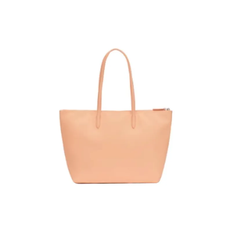 LACOSTE PVC Tote Bag Shopping Bag Handbag Large Size Women's Pink Red-1