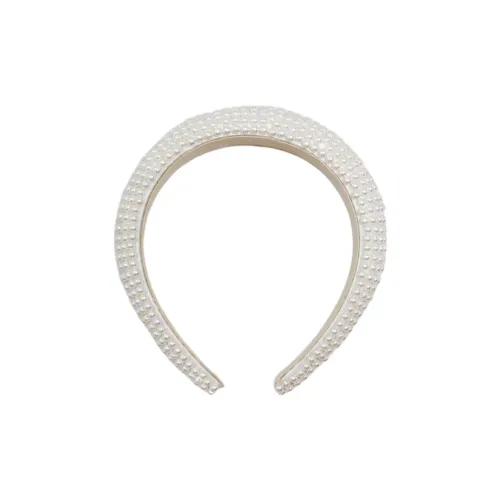 Other Stories Acrylonitrile-Butadiene-Styrene Polyester Headbands Women's White