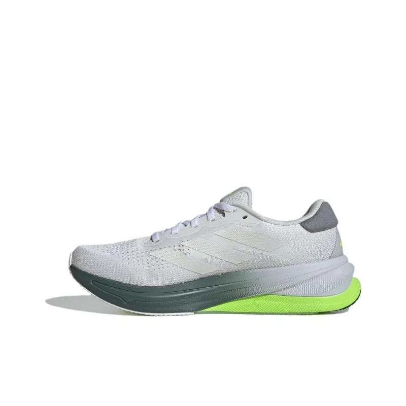 Adidas SUPERNOVA SOLUTION Cushioning Anti Slip And Wear Resistant Support Low Top Casual Running Shoes Men's Gray Green-1