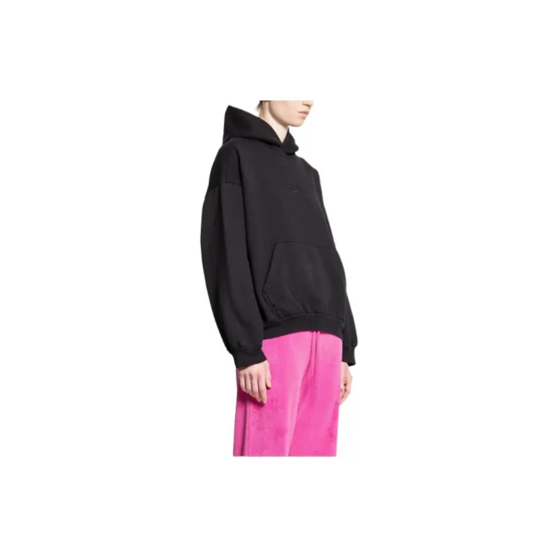 Balenciaga Bb Logo Embossed Hoodie-5