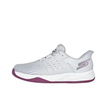 Skechers Viper Court Reload Anti-Slip Wear-Resistant Low-Top Casual Shoes Women's Gray
