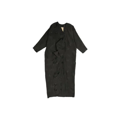 UMA WANG Long-Sleeved Dresses Women's Black