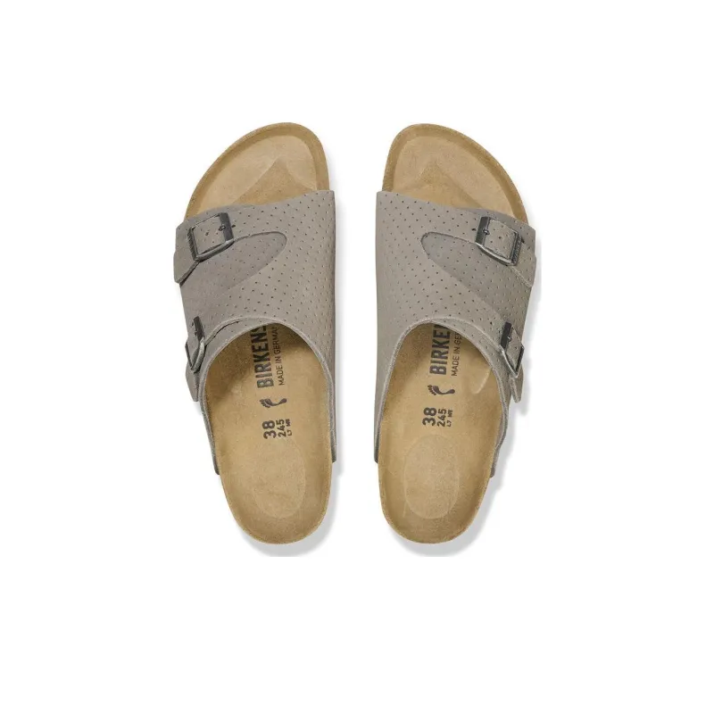 Birkenstock Zurich Slide Slippers Unisex Gray Regular-4