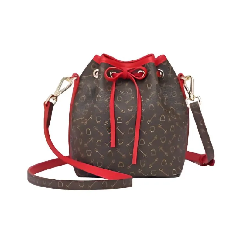Why Artificial Leather Shoulder Bag Small Size Women's Apricot/Coffee/Coffee & Red-16