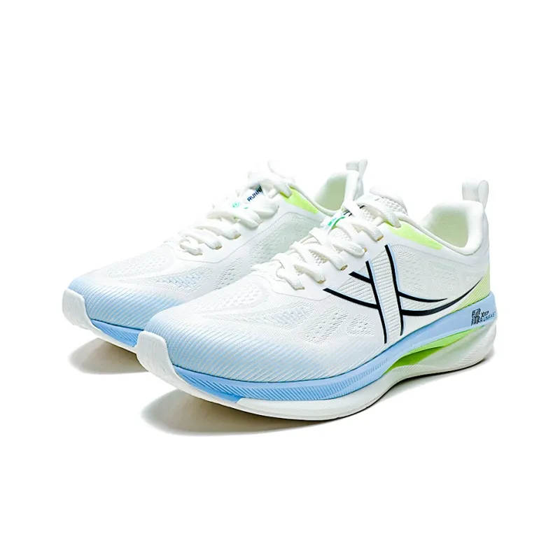 XTEP Running Shoes Men Low Top Black/Charcoal Gray, Sail White/Microwave Blue-31