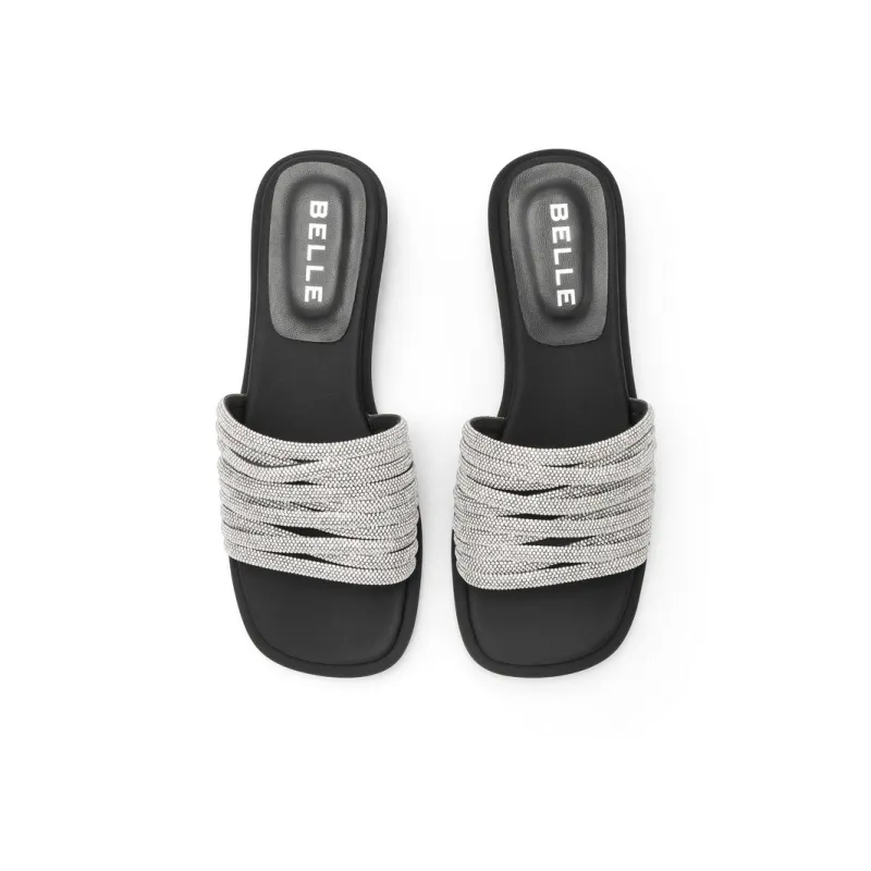BELLE Rhinestone Abrasion Resistant Slide Slippers Women's-7