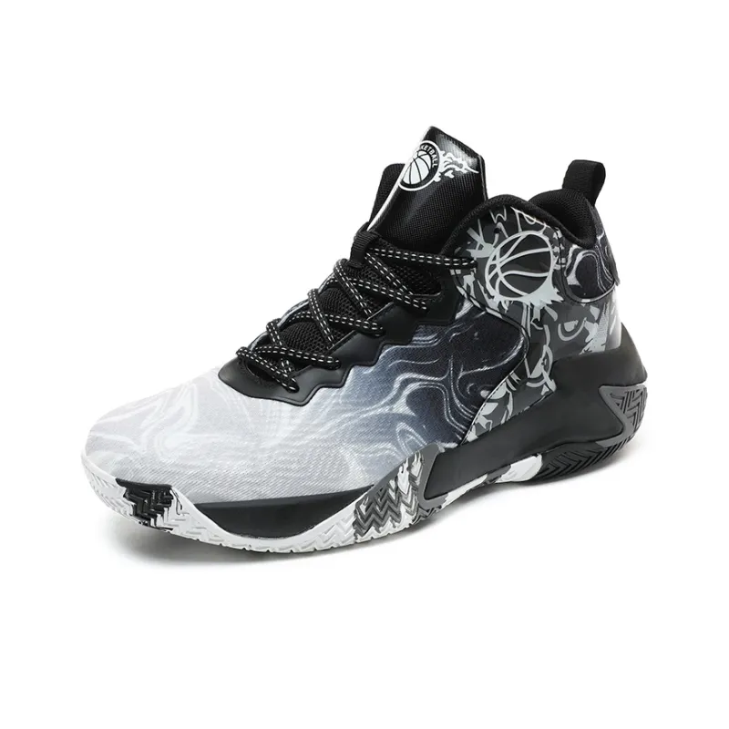 MUSNODO Shock Absorbers Slip Resistant, Abrasion Resistant, Breathable Mid Top Basketball Shoes Men's-1
